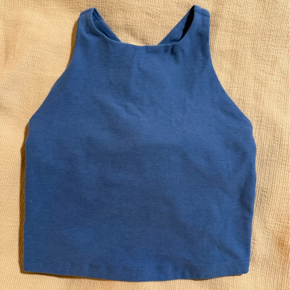 Beyond Yoga Blue Spacedye Cropped Tank Top XS